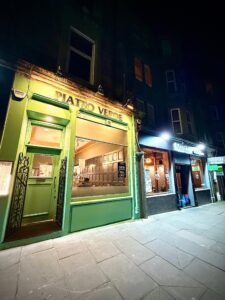 Piatto verde Italian restaurant in Edinburgh front look